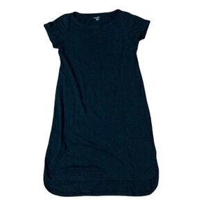 Eileen Fisher Black Cotton T-shirt Dress | Sz P